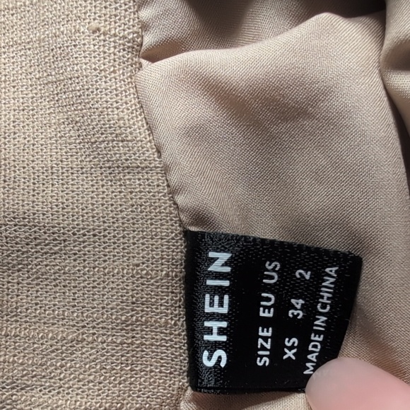 Shein Tan Mini Skirt Size XS - Picture 5 of 6
